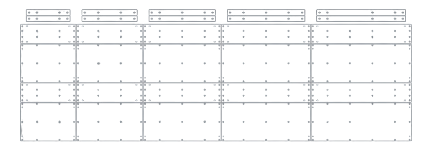 SBDE Sandwich Busway Design Engine – automatic 2D fabrication drawing output with dimensions, hole patterns, and manufacturing annotations