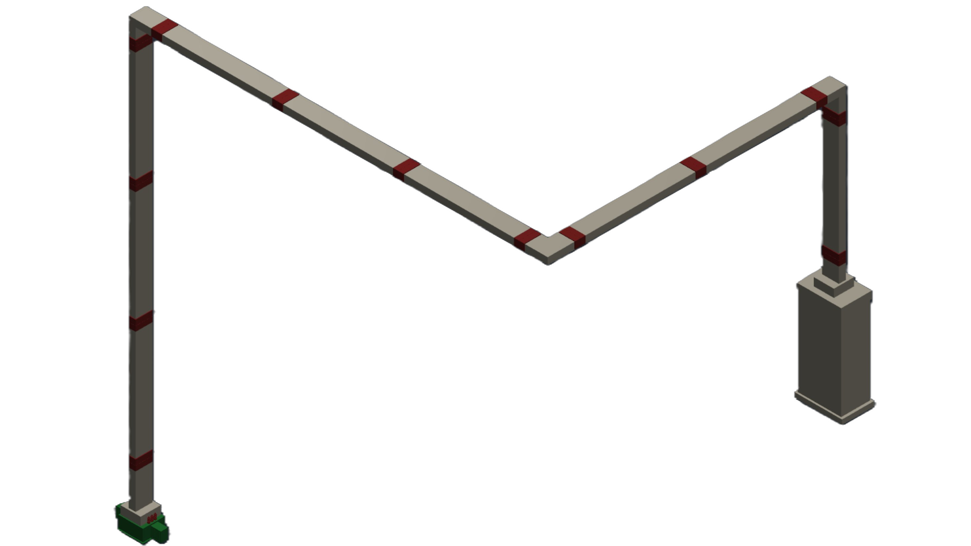 SBDE Sandwich Busway Design Engine – 3D busway layout design environment screenshot showing busway configuration interface